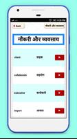 Hindi to English Vocabulary Learn spoken word capture d'écran 1