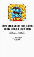 New Free Spins and Coins : Daily links & Coin tips poster