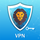 sư tử VPN Miễn phí Vô hạn Ủy quyền Nhanh Cái khiên biểu tượng