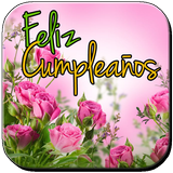 Feliz Cumpleaños Con Flores icône