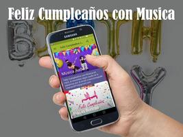 Poster Feliz Cumpleaños con Musica