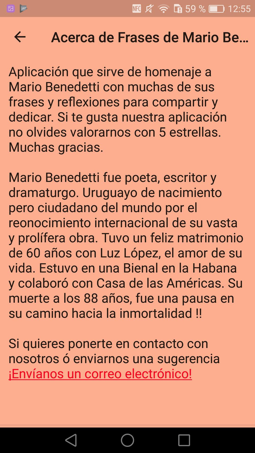Frases de Mario Benedetti for Android - APK Download
