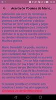 Poemas de Mario Benedetti captura de pantalla 1