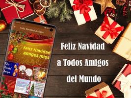 Feliz Navidad a Todos Amigos del Mundo plakat