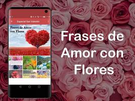 Frases de Amor con Flores پوسٹر