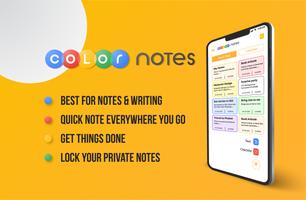 Color notepad - notes and checklist app پوسٹر