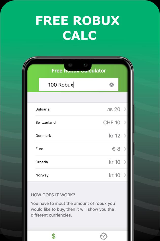 Free Robux Calc For Rblx Platform For Android Apk Download - robux a euros