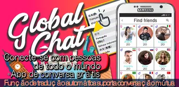 Globalchat / amigos estrangeiros fazendo