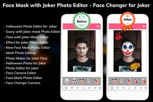 Photo Editor for Joker - Mask Face Changer App Affiche