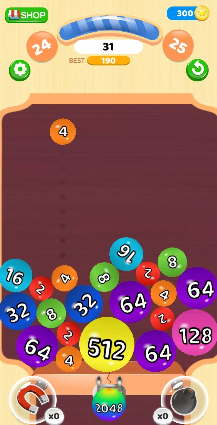 2048 BALLS 3D free online game on