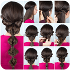Girls Hairstyle Step by Step-icoon