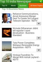 Top10 India News English Paper capture d'écran 1
