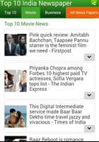 Top10 India News English Paper capture d'écran 2