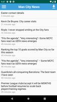 Manchester City Breaking News Affiche
