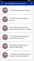 Cara Mengatasi Rambut Rontok تصوير الشاشة 1