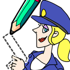 Draw Happy Police icône
