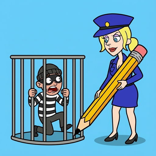 Draw Happy Police - Draw Games