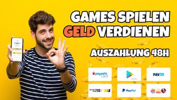 Geld verdienen CASHBEE Cash € krijgen voor spilen-poster