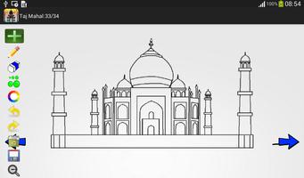 How to Draw Taj Mahal captura de pantalla 1