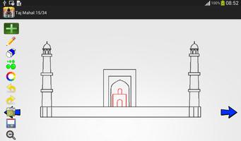 How to Draw Taj Mahal captura de pantalla 2