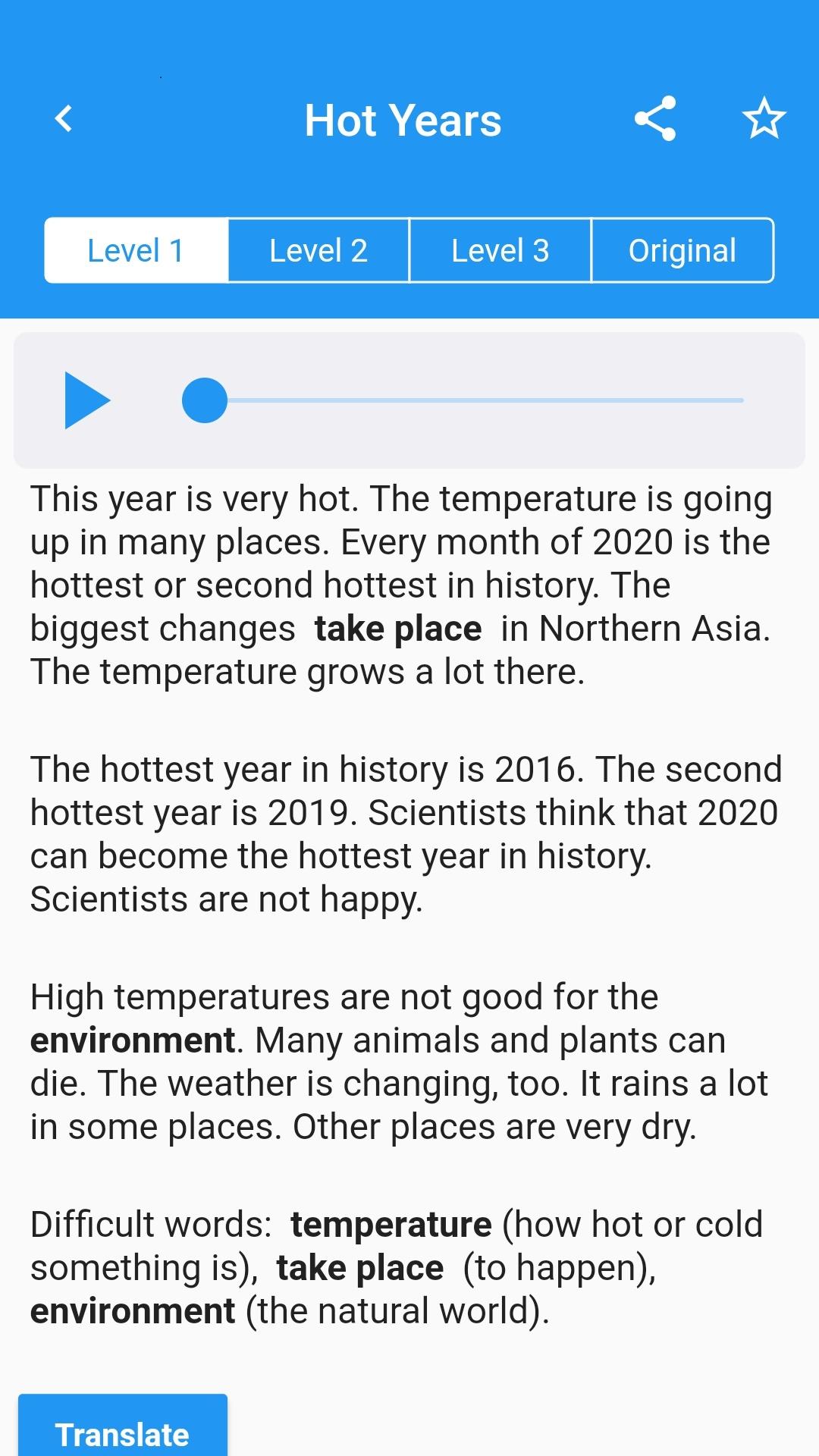 news in levels