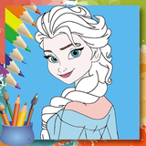 Princesses Coloring Book icône