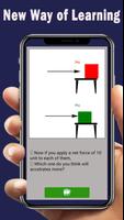 Newton Law of Motion App: First, Second& Third Law poster