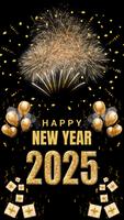 happy new year wishes 2025 Plakat
