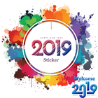 Welcome 2019 WA-STICKER ikon