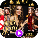 New year video status 2021 : new year video maker APK