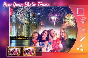 New Year Photo Editor : New Year Greeting Card Affiche