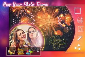 New Year Photo Editor : New Year Greeting Card capture d'écran 1
