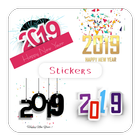ikon New Year Wish Text Mesaage Sticker Packs Whatsapp