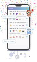 New Year Wish Text Mesaage Sticker Packs Whatsapp 截圖 2