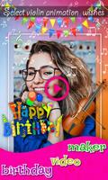 Birthday  Video & Status Maker imagem de tela 1