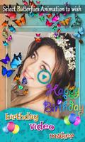 Birthday  Video & Status Maker captura de pantalla 3