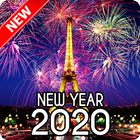 New Year 2020 Wallpaper (Eiffel) icône