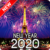 New Year 2020 Wallpaper (Eiffel) Zeichen