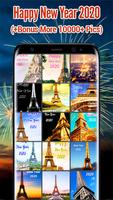 New Year 2020 Wallpaper (Eiffel) Affiche
