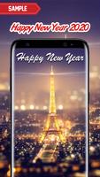 New Year 2020 Wallpaper (Eiffel) capture d'écran 1