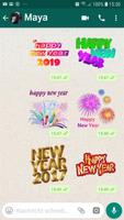 New Year Sticker for Whatsapp Sticker Pack Affiche