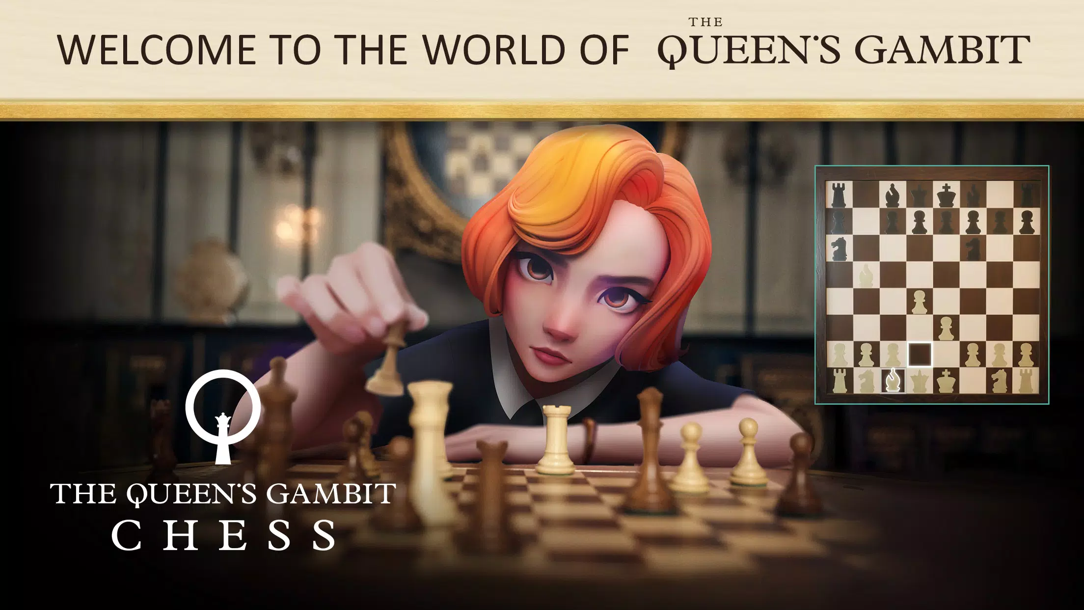 The Queen's Gambit Chess: iOS/Android Gameplay Walkthrough Part 1 (by  Netflix/Ripstone) 