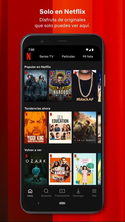 Descarga de APK de Netflix para Android