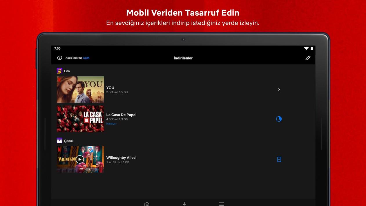 netflix indirmeleri Windows 10u göstermiyor