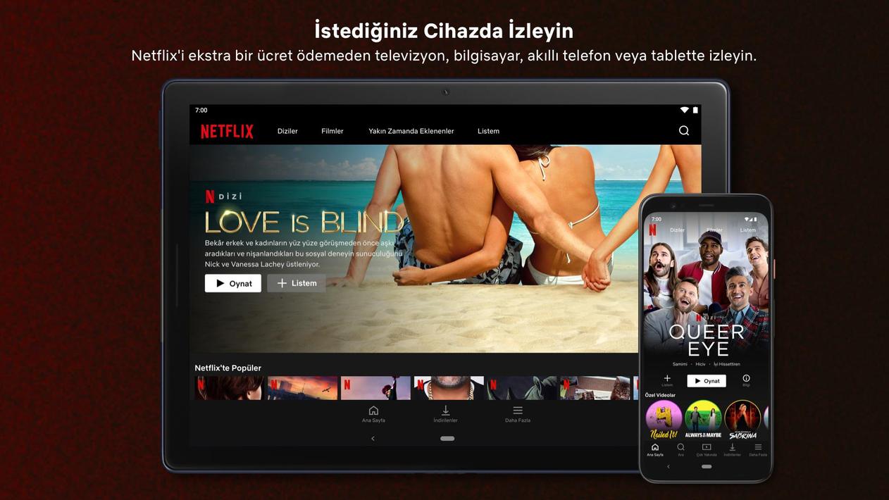 Netflix indirme konumu android