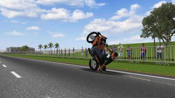 Moto Wheelie 3D plakat