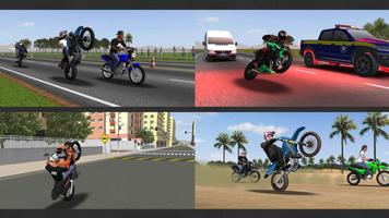 Moto Wheelie 3D Cartaz