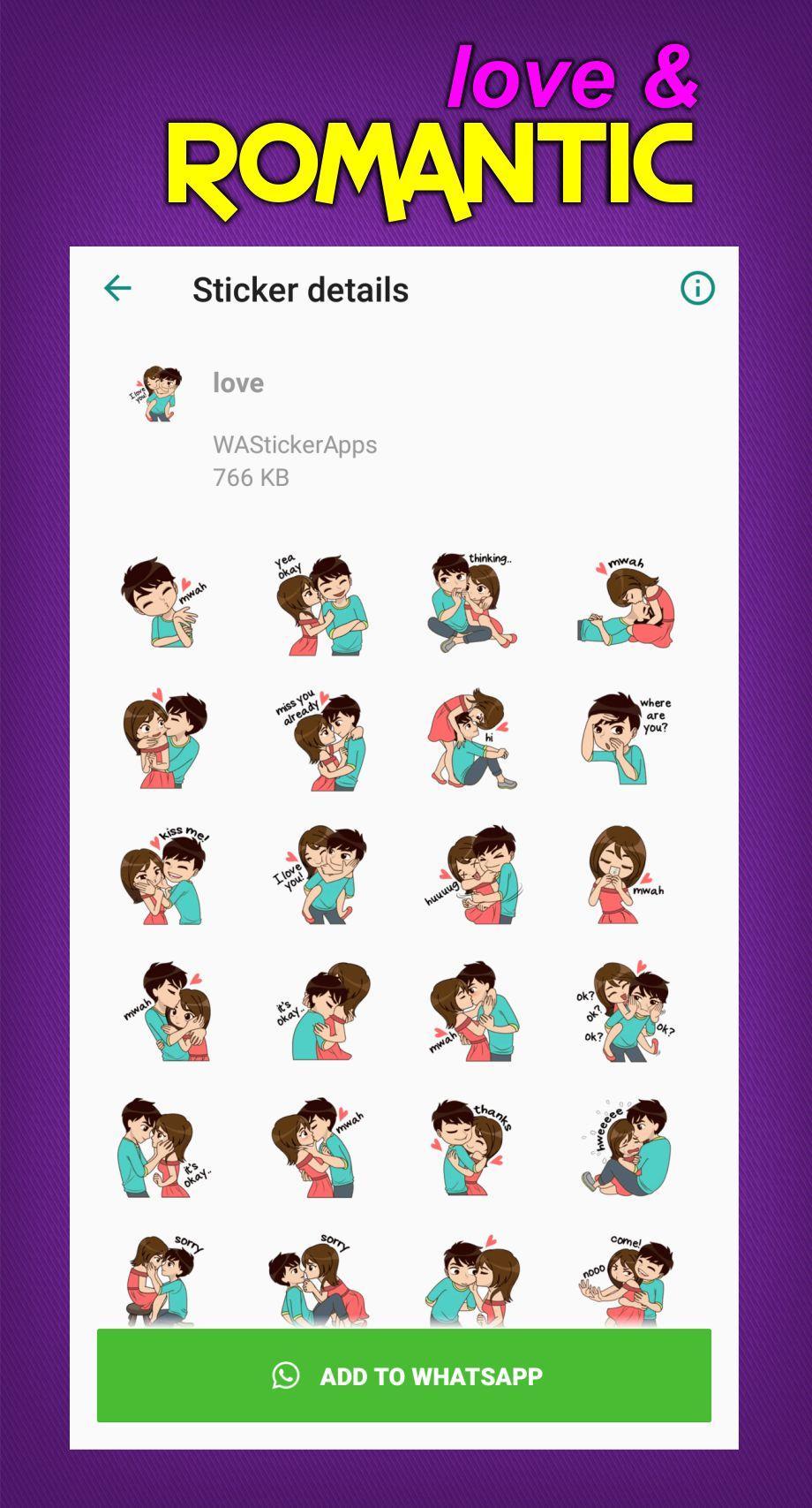 10+ Ide Stiker Romantis Whatsapp