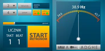 Metronom, Tuner, Klavier