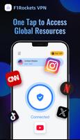 F1 Rockets VPN Fast & Private الملصق
